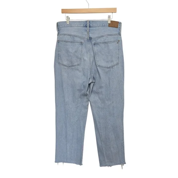 Madewell Baggy Straight Jeans Medium Blue Wash Size 30 Relaxed Fit Denim Casual - Picture 2 of 9